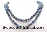 GMN8041 18 - 36 inches 8mm, 10mm dumortierite 54, 108 beads mala necklaces