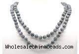 GMN8045 18 - 36 inches 8mm, 10mm eagle eye jasper 54, 108 beads mala necklaces