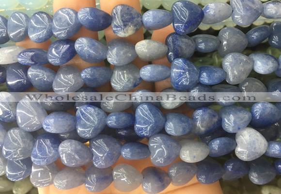 HGBS11 15 inches 12mm heart blue aventurine gemstone beads wholesale