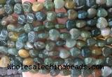 HGBS19 15 inches 12mm heart moss agate gemstone beads wholesale