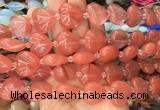 HGBS62 15 inches 20mm heart cherry quartz gemstone beads wholesale