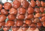 HGBS63 15 inches 20mm heart red jasper gemstone beads wholesale