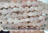 HGBS66 15 inches 10mm heart rose quartz gemstone beads wholesale