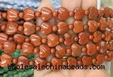 HGBS76 15 inches 10mm heart red jasper gemstone beads wholesale