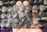 HGBS95 15 inches 16mm faceted heart labradorite gemstone beads wholesale