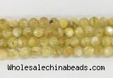 LPBS14 15 inches 10mm round yellow Lepidolite beads wholesale