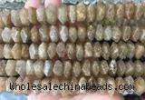 NGBS121 15 inches 8*12mm - 10*14mm faceted nuggets quartz beads