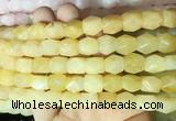 NGBS142 15 inches 9*11mm faceted nuggets yellow aventurine gemstone beads