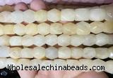 NGBS143 15 inches 9*11mm faceted nuggets yellow aventurine gemstone beads