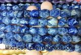 NGBS151 15 inches 9*11mm faceted nuggets sodalite gemstone beads