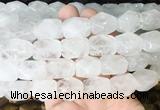 NGBS158 15 inches 13*18mm faceted nuggets white crystal gemstone beads