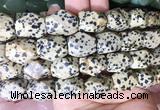 NGBS173 15 inches 13*18mm faceted nuggets dalmatian jasper gemstone beads