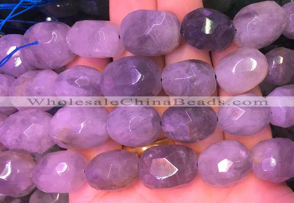 NGBS29 15 inches 12*16 - 13*18mm faceted nuggets cloudy quartz beads