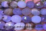 NGBS47 15 inches 12*16 - 13*18mm faceted nuggets blue chalcedony beads