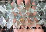 NGBS94 15 inches 13*22mm - 15*25mm faceted marquise green crystal beads