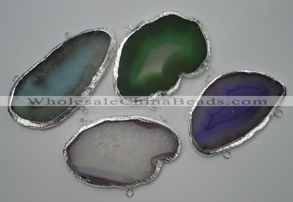 NGC41 40*60mm - 60*80mm freeform druzy agate connectors