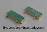 NGC5685 12*35mm rectangle amazonite connectors wholesale