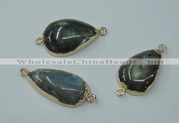 NGC59 15*25mm - 20*30mm freeform labradorite connectors