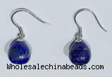 NGE426 10*10mm teardrop lapis lazuli earrings wholesale