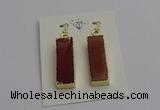 NGE5173 10*28mm - 10*30mm rectangle mookaite earrings