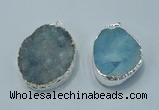 NGP1010 25*35mm - 35*45mm freeform druzy agate beads pendant