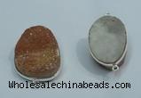 NGP1040 20*30mm - 25*35mm freeform druzy agate beads pendant