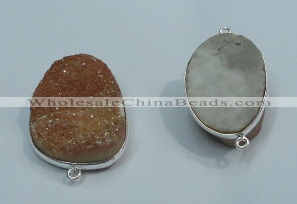 NGP1040 20*30mm - 25*35mm freeform druzy agate beads pendant