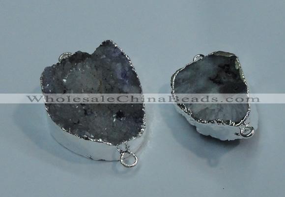 NGP1046 20*30mm - 25*35mm freeform druzy agate beads pendant