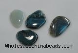 NGP1173 30*50mm - 35*60mm freeform agate gemstone pendants wholesale