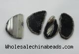 NGP1199 30*55mm - 55*75mm freeform agate gemstone pendants wholesale