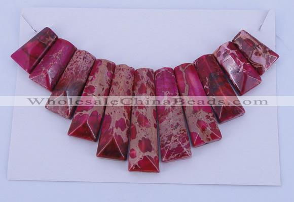 NGP120 Dyed imperial jasper gemstone pendants set jewelry wholesale