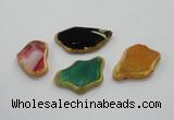 NGP1201 30*40mm - 40*55mm freeform agate gemstone pendants wholesale