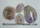 NGP1239 40*50mm - 60*80mm freeform lavender amethyst pendants wholesale