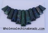 NGP126 Dyed lapis & chrysocolla gemstone pendants set jewelry wholesale