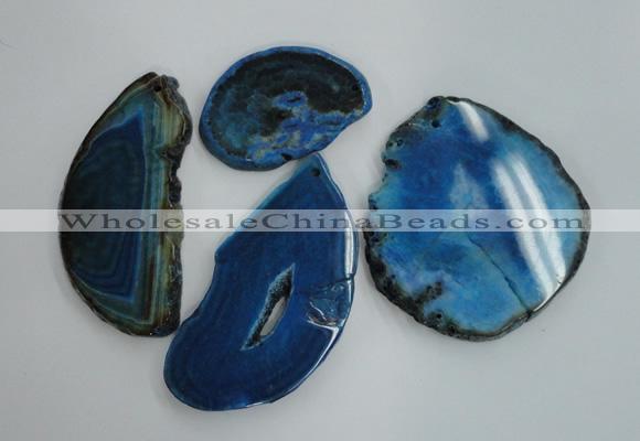 NGP1265 40*55mm - 60*80mm freeform agate gemstone pendants wholesale