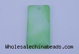 NGP138 2pcs 30*40mm rectangle dyed white jade gemstone pendants