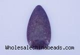 NGP143 2pcs 30*60mm teardrop kunzite gemstone pendants