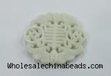 NGP1601 65*68mm Carved natural hetian jade pendants wholesale