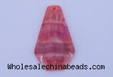 NGP166 2pcs 35*60mm dyed rhodochrosite gemstone pendants