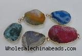 NGP1672 30*40mm - 35*45mm freeform agate gemstone pendants