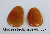 NGP1863 40*52mm - 40*58mm freeform agate gemstone pendants