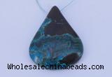 NGP187 30*45mm chrysocolla gemstone pendant jewelry wholesale