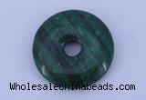 NGP215 5*25mm fashion dyed malachite gemstone donut pendant