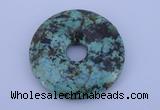 NGP220 7*40mm fashion african turquoise gemstone donut pendant