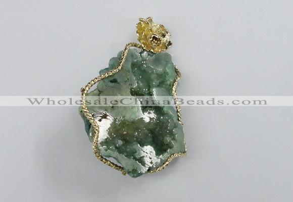 NGP2282 35*45mm - 45*50mm freeform druzy agate gemstone pendants