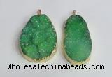 NGP2474 45*55mm - 50*65mm freeform druzy agate pendants wholesale