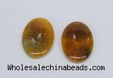 NGP2746 35*50mm oval agate gemstone pendants wholesale