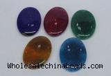 NGP2751 35*50mm oval agate gemstone pendants wholesale