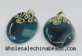 NGP2831 30*35mm - 35*45mm freeform agate gemstone pendants wholesale