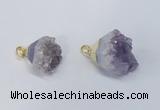 NGP2901 20*25mm - 25*30mm freeform amethyst gemstone pendants